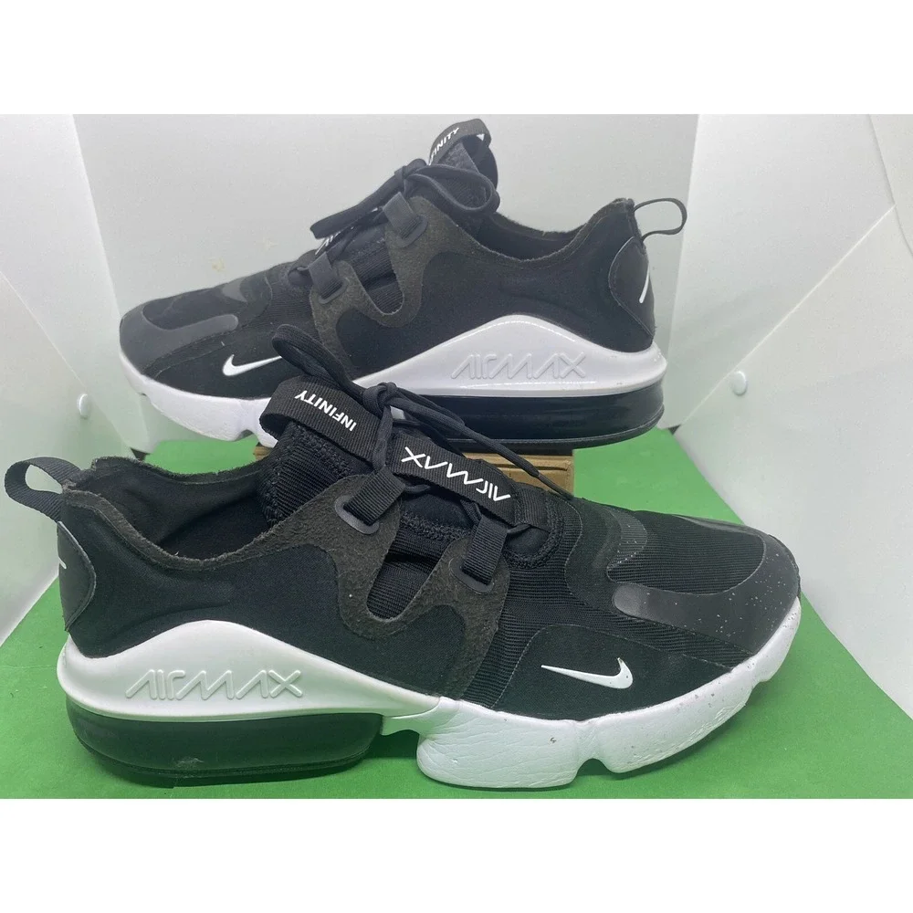 Nike Air Max Infinity Black/White Sneakers BQ3999-003 Sz 12
